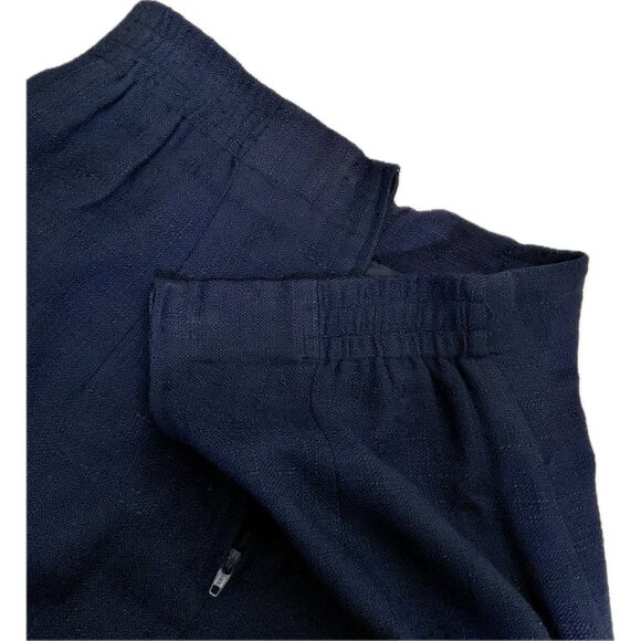 Lot 2 Vintage Pencil Skirt Green & Blue Size 6 & S - Knee-Length Back Slit Lined - Picture 13 of 16